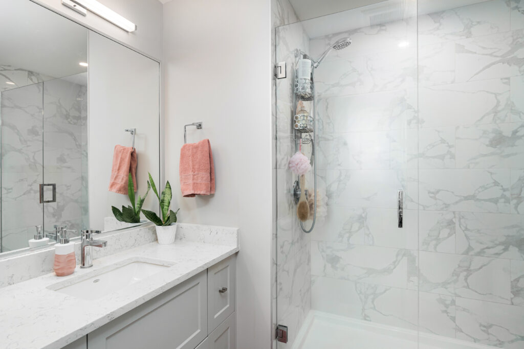 bathroom in rental suite