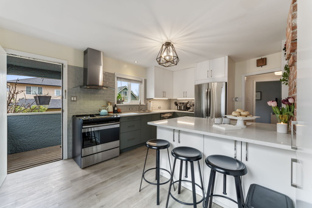 modern updated kitchen in happy valley home
