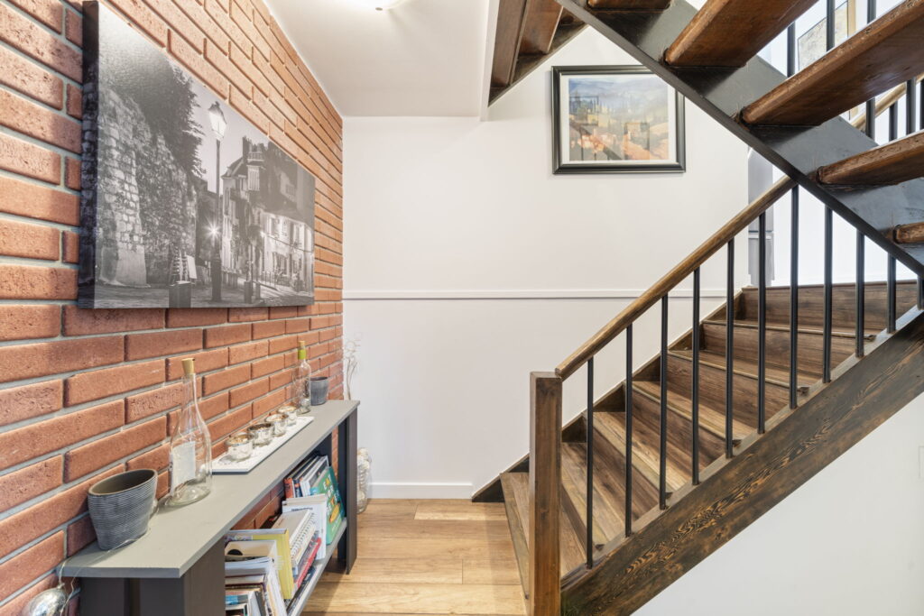 exposed brick in victoria bc home