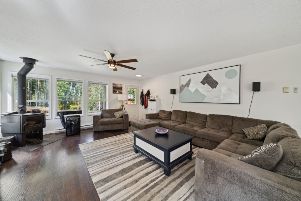 living room in sooke residence