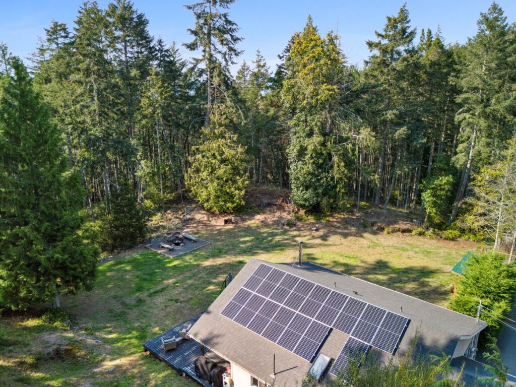 home with solar panels