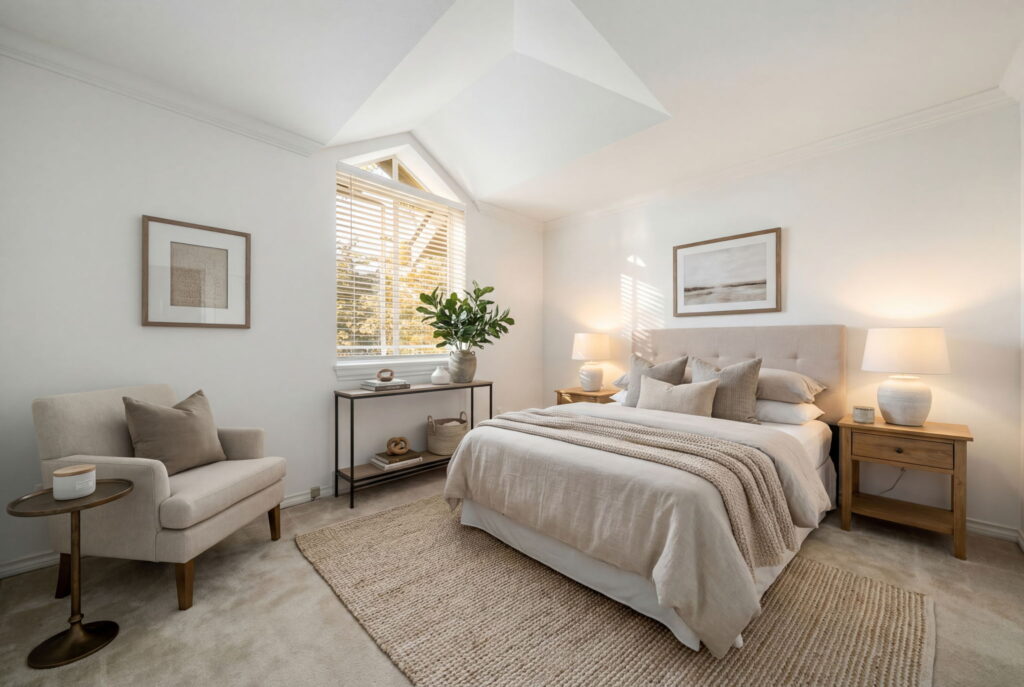 bedroom in greater victoria home